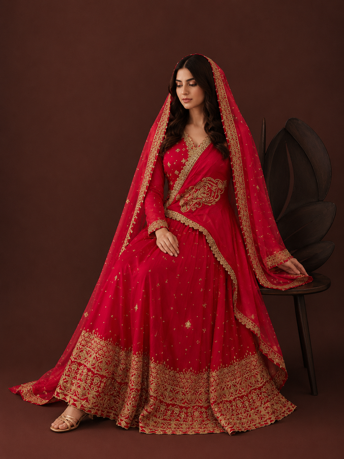 Handcrafted Zari & Sequins Work